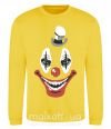 Світшот scary clown Сонячно жовтий фото
