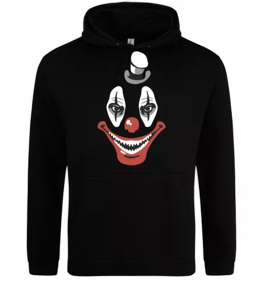 Женская толстовка (худи) scary clown Черный фото