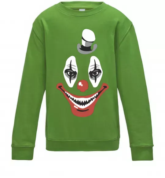 Детский Свитшот scary clown Лаймовый фото