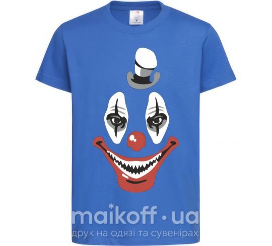 Детская футболка scary clown Ярко-синий фото