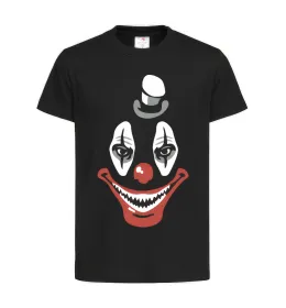 Детская футболка scary clown Черный фото