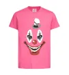 Детская футболка scary clown Ярко-розовый фото