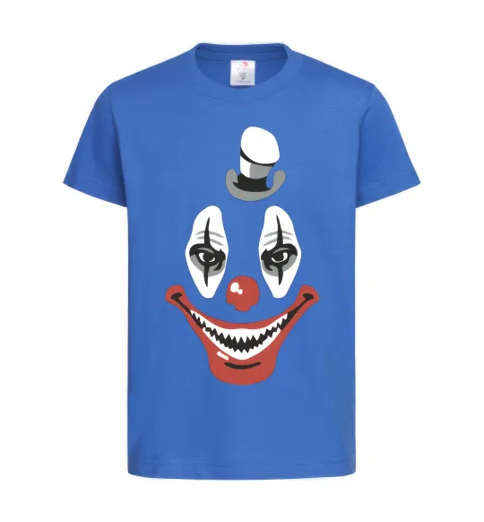 Детская футболка scary clown Ярко-синий фото