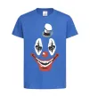 Детская футболка scary clown Ярко-синий фото