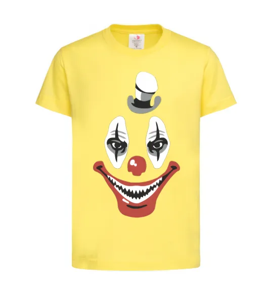 Детская футболка scary clown Лимонный фото