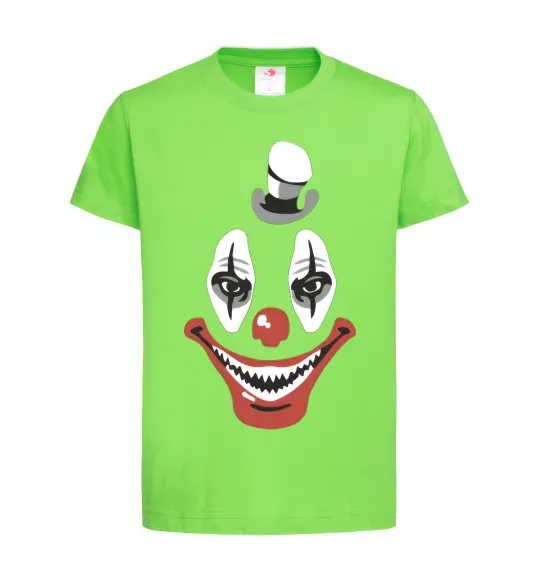 Детская футболка scary clown Лаймовый фото