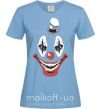 Женская футболка scary clown Голубой фото