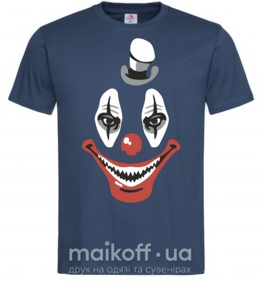 Чоловіча футболка scary clown Темно-синій фото