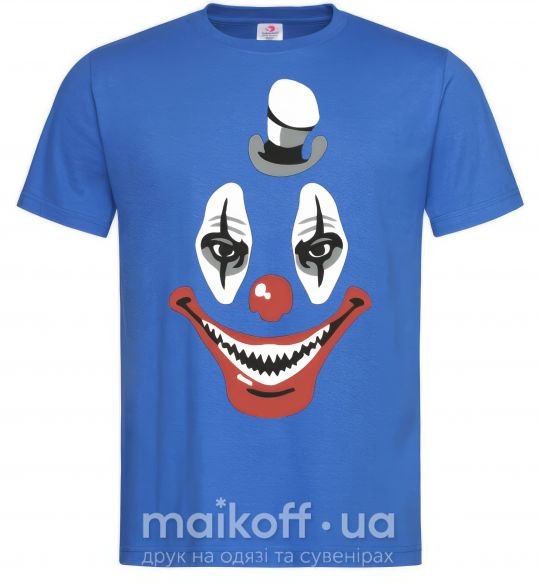 Мужская футболка scary clown Ярко-синий фото