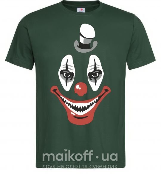 Мужская футболка scary clown Темно-зеленый фото