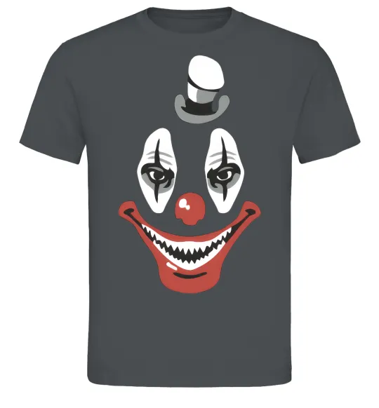 Мужская футболка scary clown Графит фото