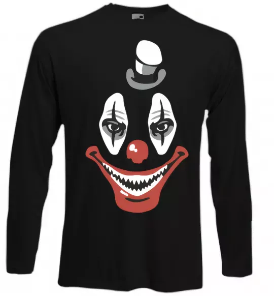 Лонгслив scary clown Черный фото