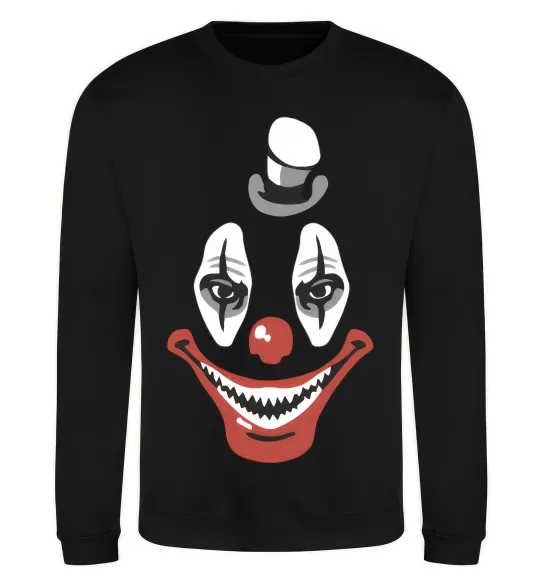 Світшот scary clown Чорний фото