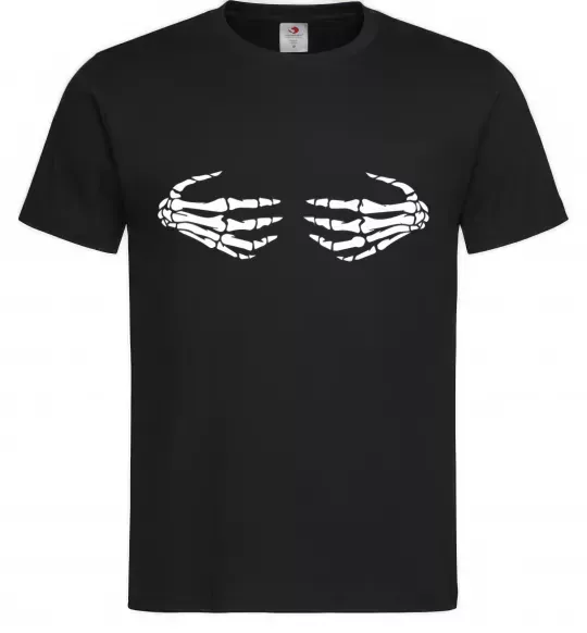 Чоловіча футболка skeleton hands Чорний фото