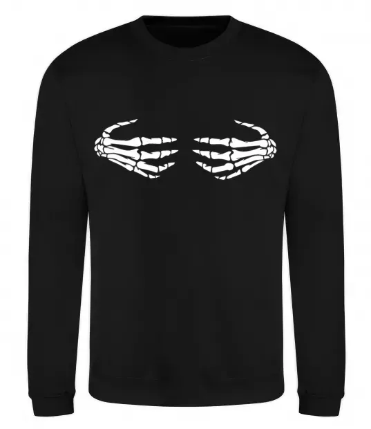 Світшот skeleton hands Чорний фото