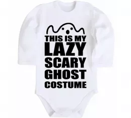 Детский боди lazy costume Белый фото