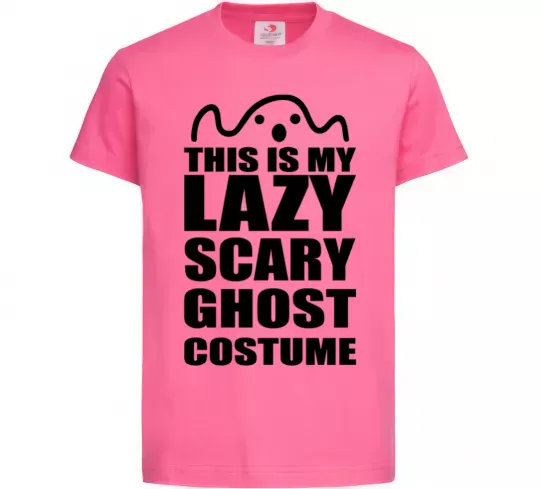 Детская футболка lazy costume Ярко-розовый фото