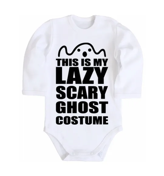 Детский боди lazy costume Белый фото