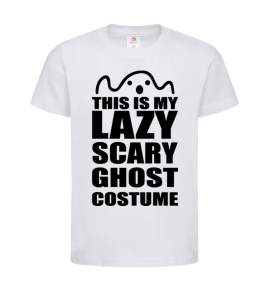 Дитяча футболка lazy costume Білий фото