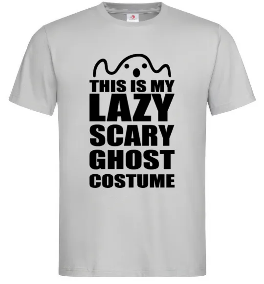 Мужская футболка lazy costume Серый фото
