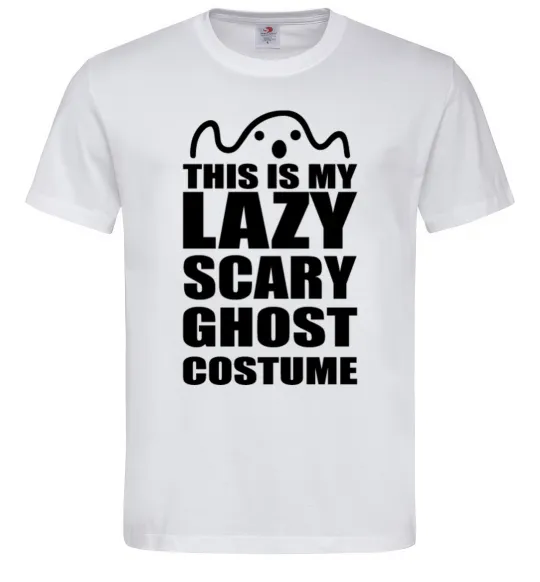 Мужская футболка lazy costume Белый фото