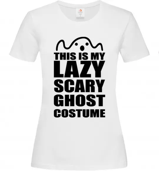 Женская футболка lazy costume Белый фото