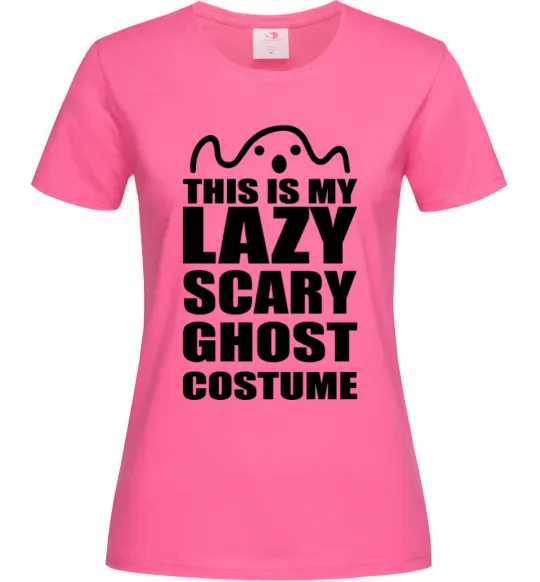 Женская футболка lazy costume Ярко-розовый фото