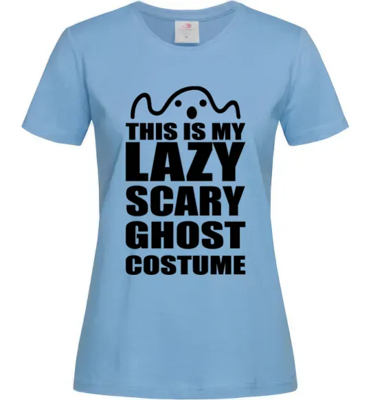 Женская футболка lazy costume Голубой фото