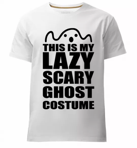 Мужская премиум футболка lazy costume Белый фото