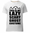 Мужская премиум футболка lazy costume Белый фото