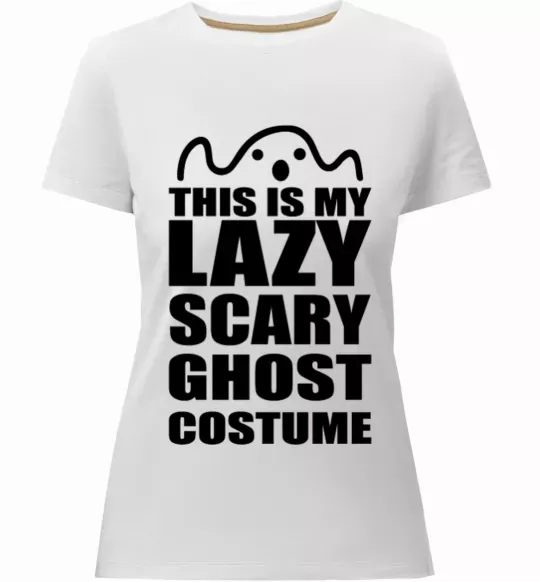 Женская премиум футболка lazy costume Белый фото