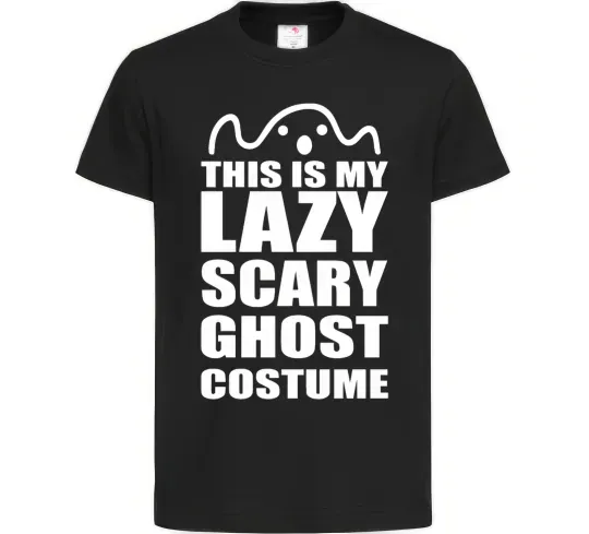 Детская футболка lazy costume Черный фото