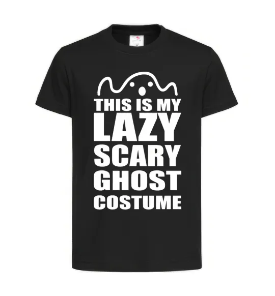 Дитяча футболка lazy costume Чорний фото
