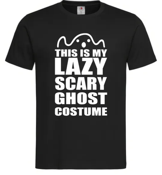 Мужская футболка lazy costume Черный фото