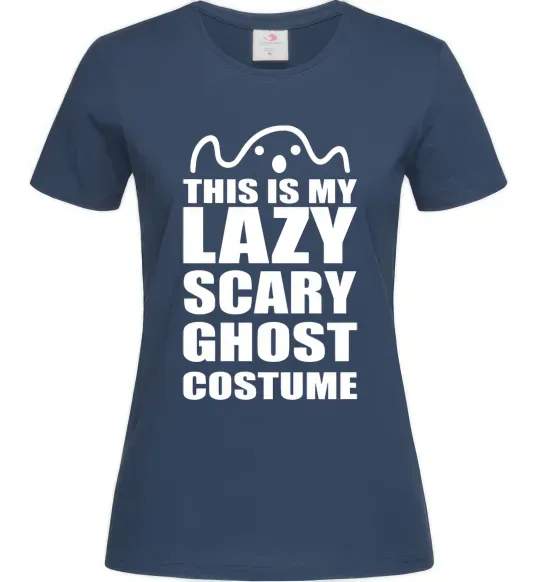 Женская футболка lazy costume Темно-синий фото
