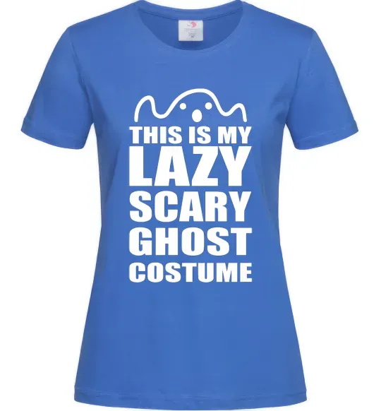 Женская футболка lazy costume Ярко-синий фото
