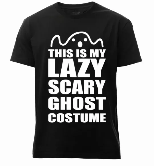 Мужская премиум футболка lazy costume Черный фото