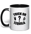 Чашка с цветной ручкой trick or tequila Черный Чашка с цветной ручкой trick or tequila Черный фото
