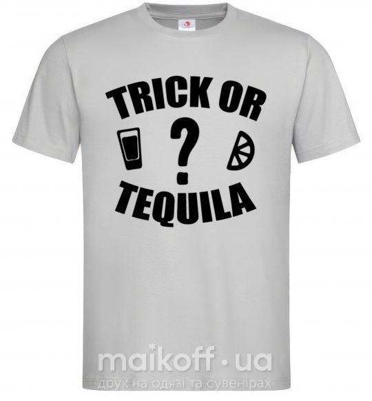 Чоловіча футболка trick or tequila Сірий фото
