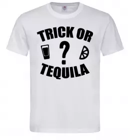 Мужская футболка trick or tequila Белый фото