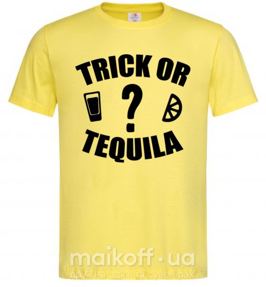 Мужская футболка trick or tequila Лимонный фото