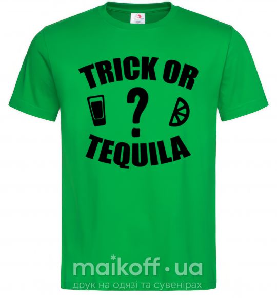 Чоловіча футболка trick or tequila Зелений фото