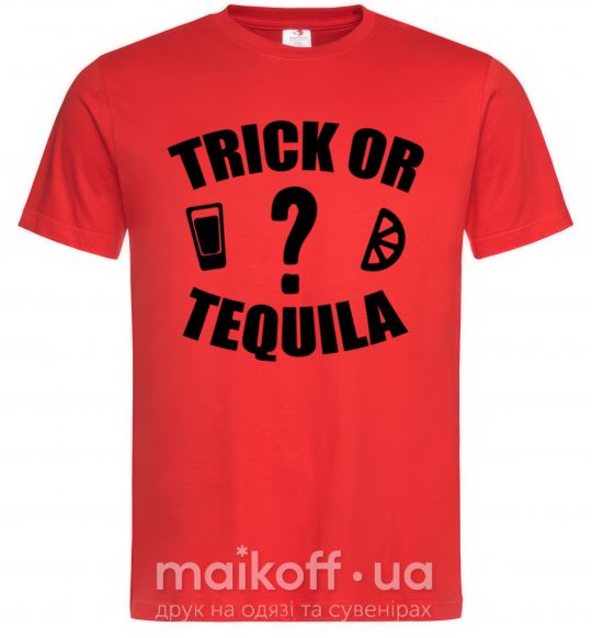 Чоловіча футболка trick or tequila Червоний фото
