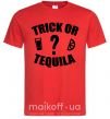 Мужская футболка trick or tequila Красный фото