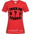 Жіноча футболка trick or tequila Червоний фото