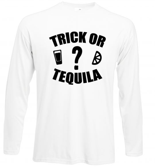 Лонгслів trick or tequila Білий фото