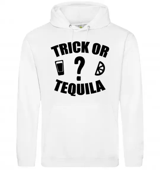 Мужская толстовка (худи) trick or tequila Белый фото