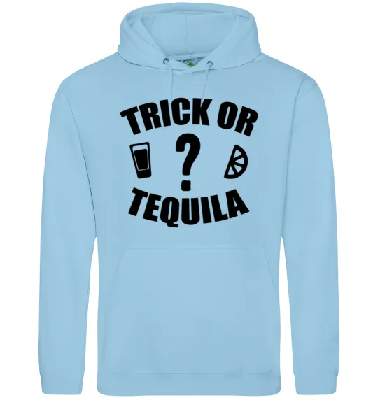 Мужская толстовка (худи) trick or tequila Голубой фото
