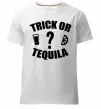 Мужская премиум футболка trick or tequila Белый фото