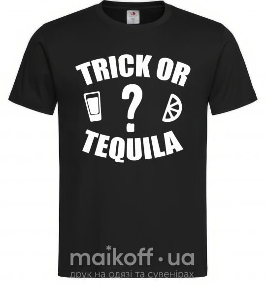 Чоловіча футболка trick or tequila Чорний фото